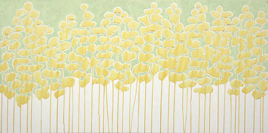 Ginko Forest 24” x 48”. Oil on Canvas